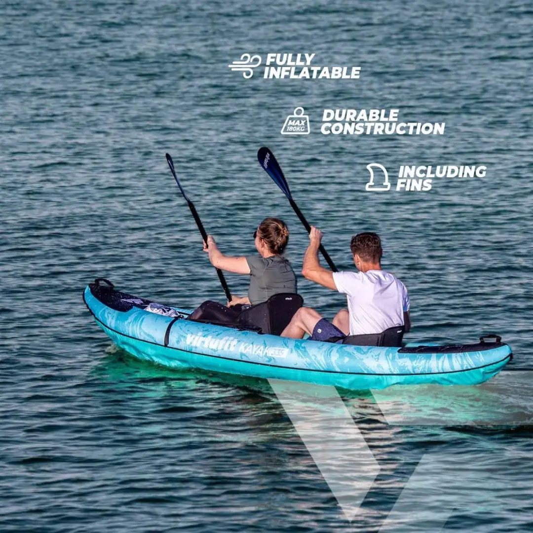 Virtufit Kayak 335 Opblaasbare Kajak - Turquoise - 2 Personen