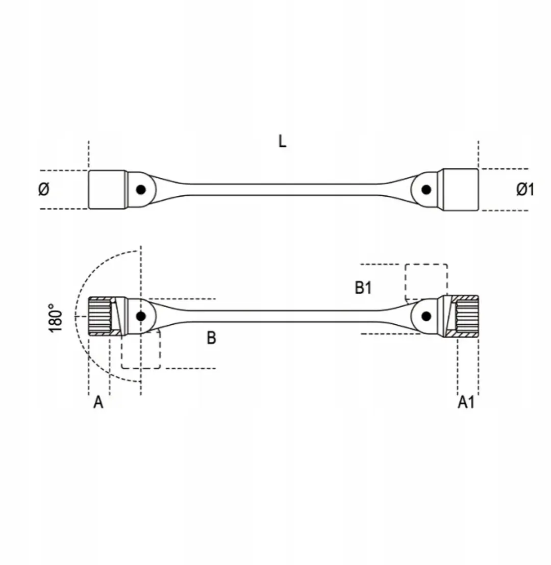 Beta Dabile 12-kanti Dop-sleutel 16x17mm