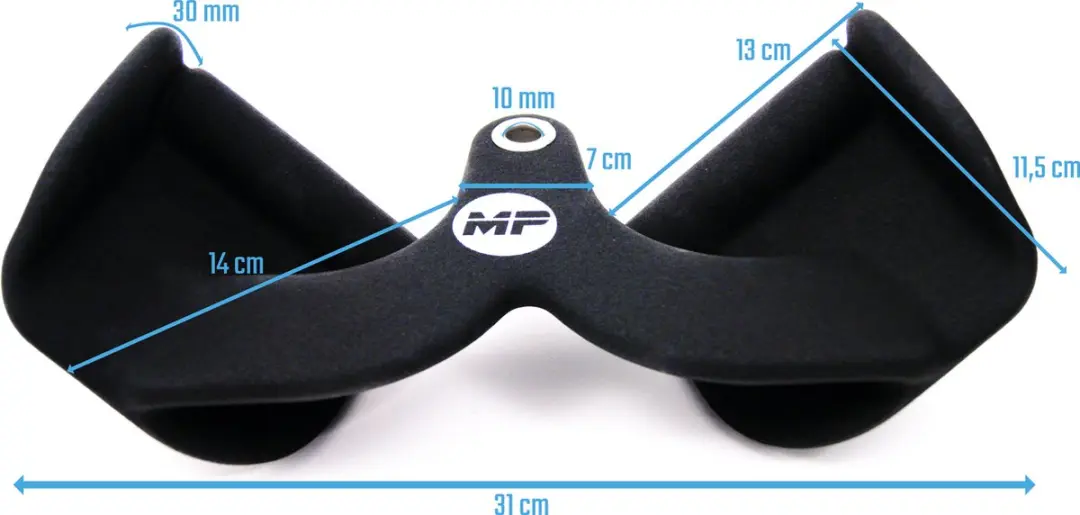 Muscle Power Small Foam Grip 15cm - Zwart - afbeelding 6 van 6