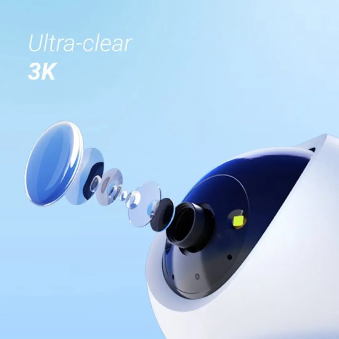 EZVIZ H6c G1 3K Beveiligingscamera - 360° Pan & Tilt - Wit