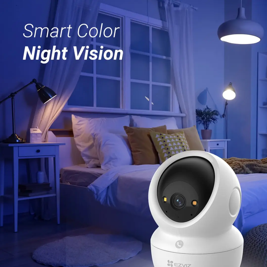 EZVIZ H6c G1 3K Beveiligingscamera - 360° Pan & Tilt - Wit