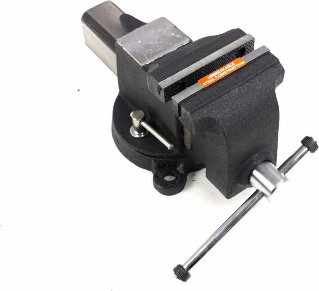 Airpress Draaibare Bankschroef 100mm - Zwart