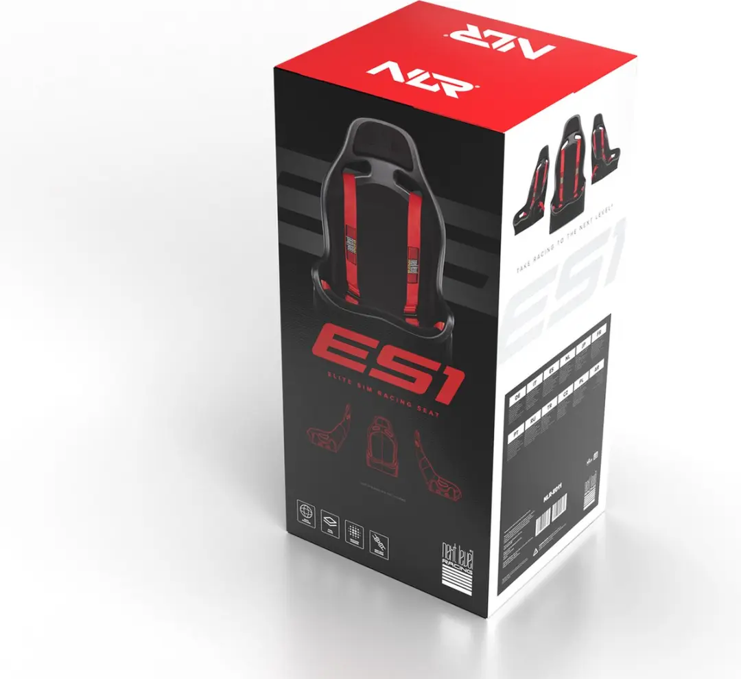 Next Level Racing Elite Seat ES1 NLR-E011 - Zwart/Rood