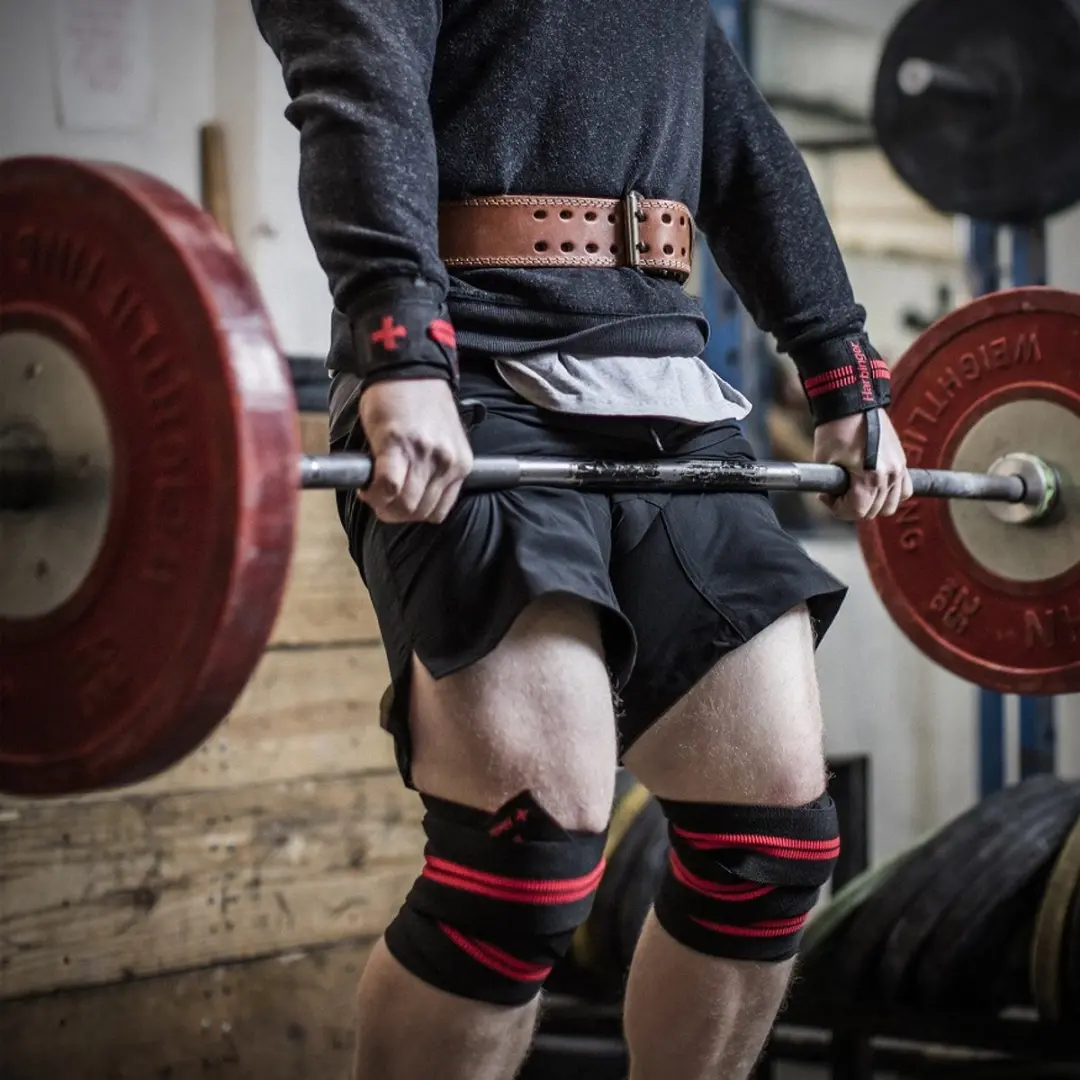 Harbinger Red Line Kniebandages - 2 Stuks - Rood/Zwart