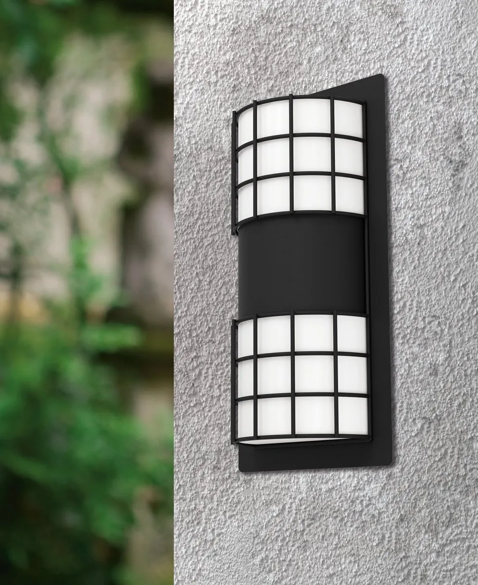 Eglo Cistierna 2 Wandlamp Buiten - Zwart/Wit