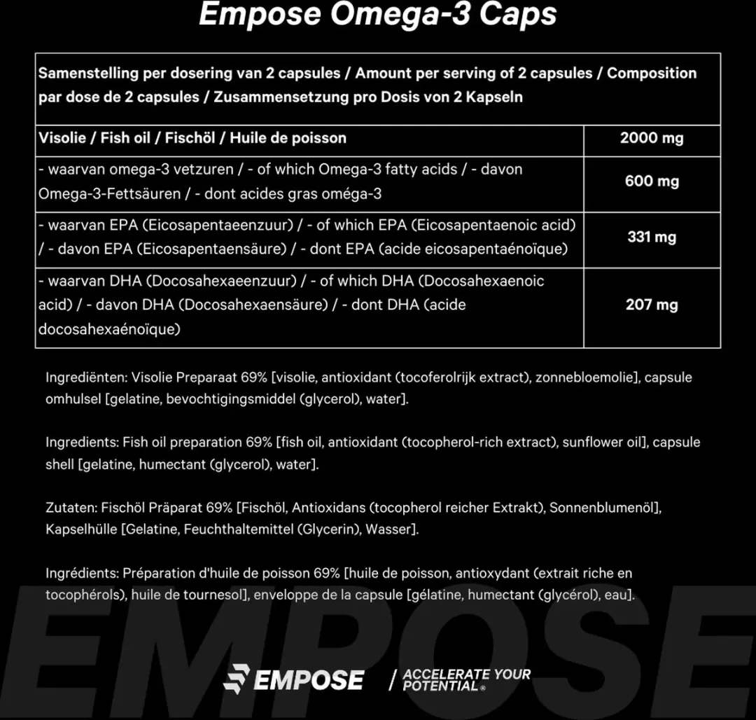 Empose Nutrition Omega-3 Visolie 120 Softgels