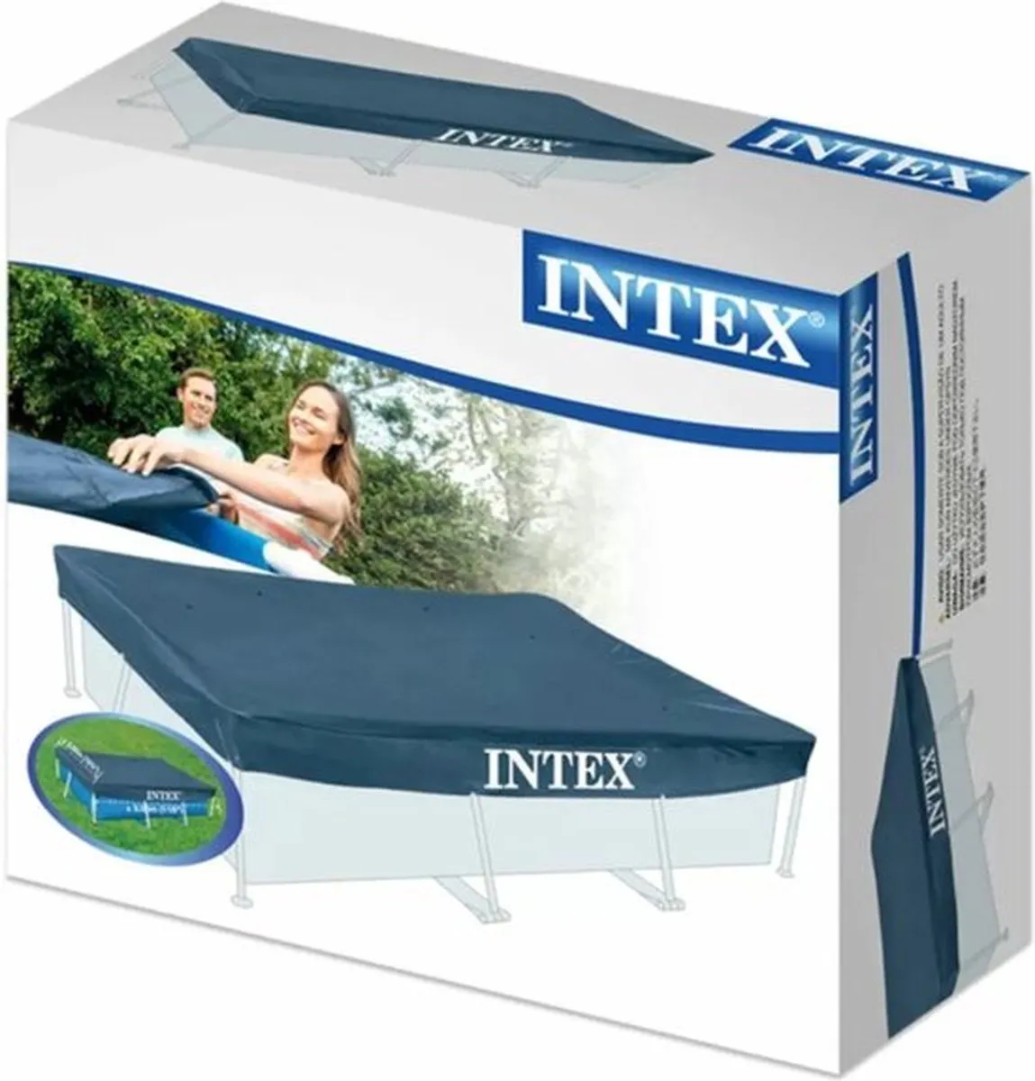 Intex Framebad Afdekzeil 300x200cm Blauw - 28038