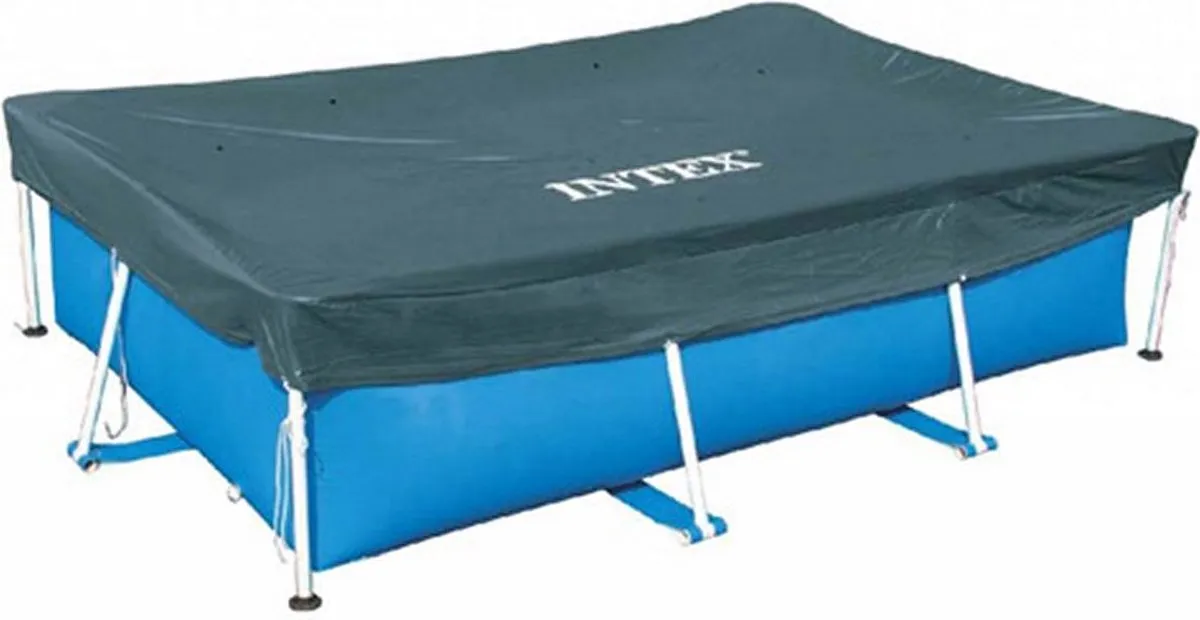 Intex Framebad Afdekzeil 300x200cm Blauw