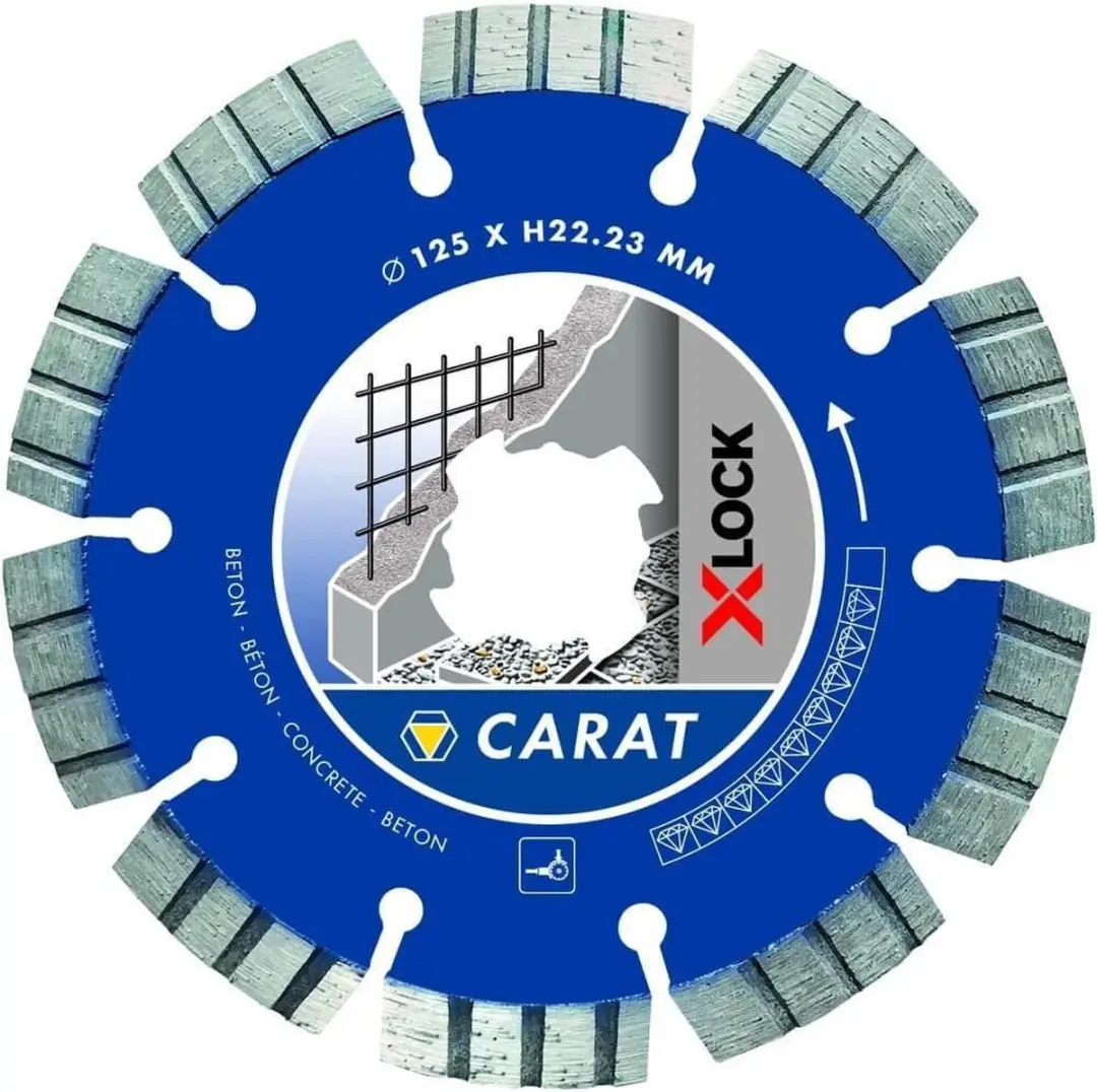 Carat CCXLOCK125 X-Lock Diamantdoorslijpschijf 125x22,23mm