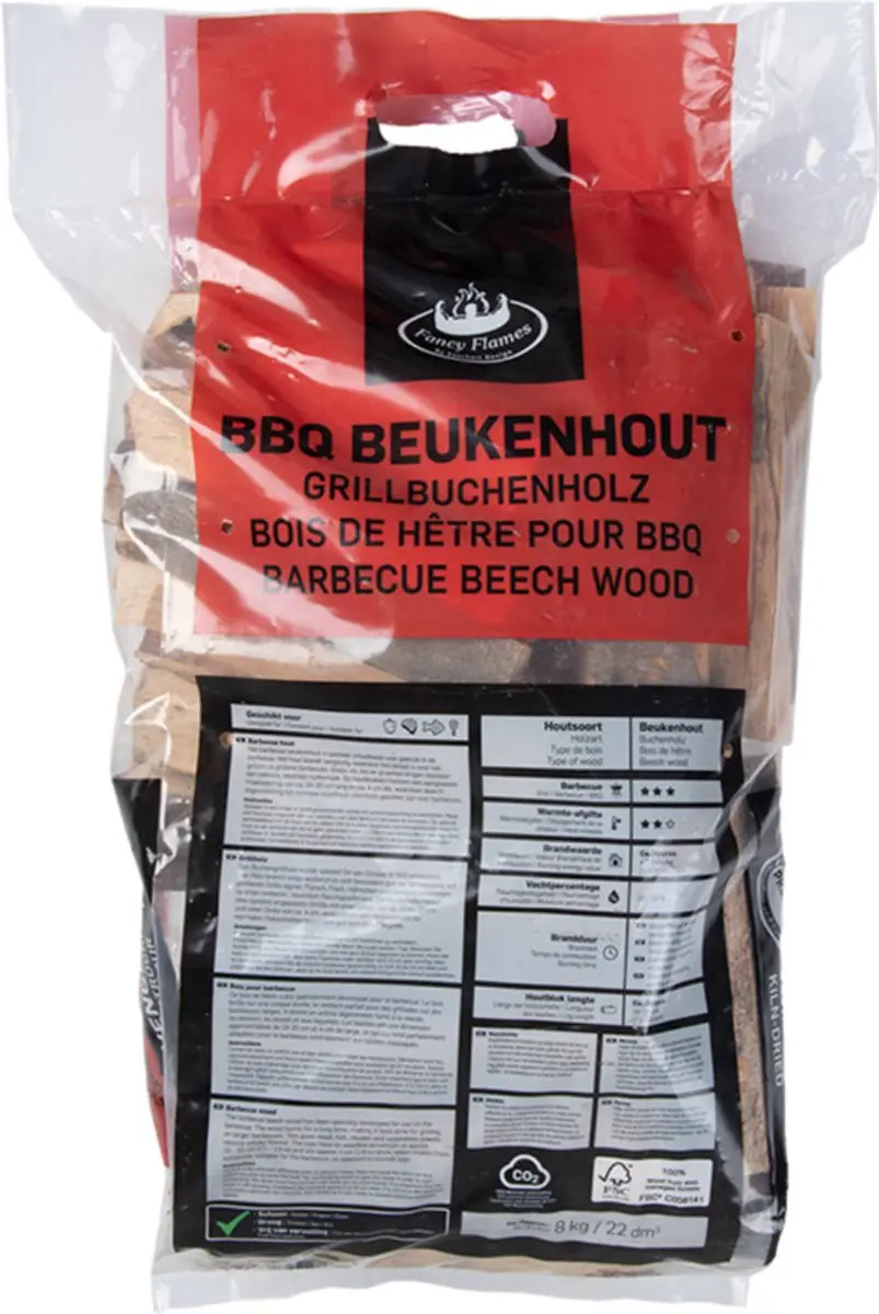 Esschert Design Ovengedroogd Beukenhout BBQ - 10kg - afbeelding 6 van 6