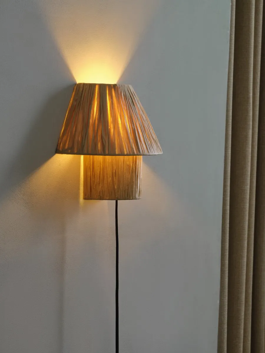 LEDVANCE Decor Bamboo Paper Hut Wandlamp E27 - Bruin