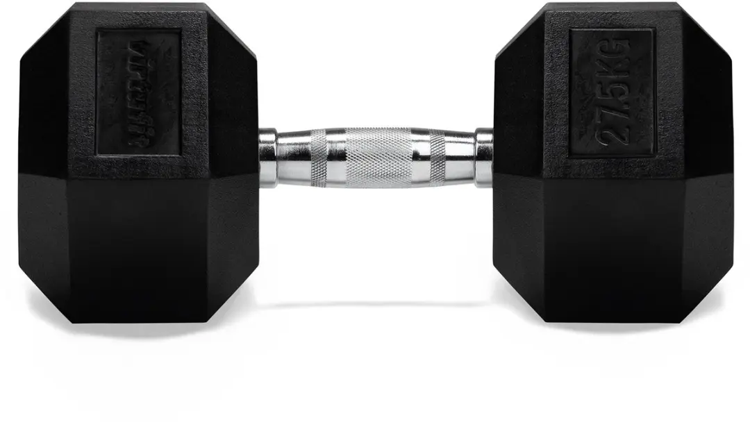 VirtuFit Hexa Dumbbell Pro 27,5 kg - Zilver/Zwart