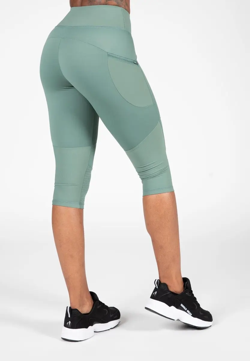Gorilla Wear Monroe Cropped Legging XS - Groen