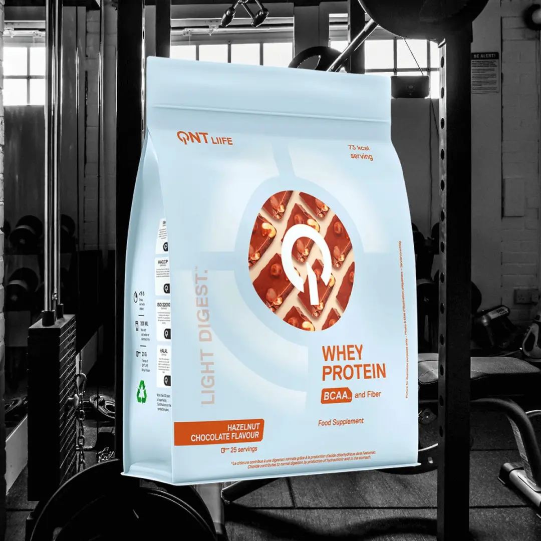 QNT Ligt Digest Whey Protein 500g - Hazelnoot Chocolade