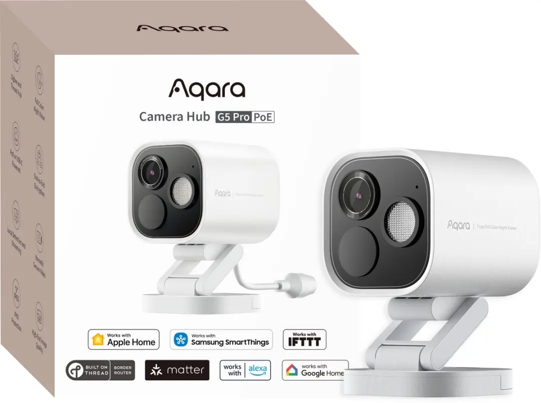 Aqara G5 Pro CH-C03D-W Camera Hub - PoE 2K Wit