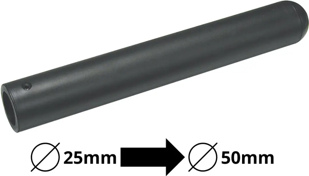 Body-Solid Olympische Adapter Sleeve 36cm - Ø25/50mm - Zwart