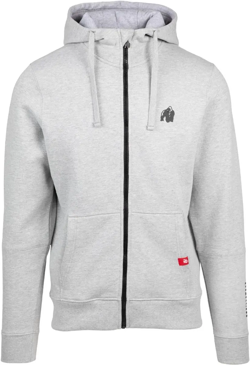 Gorilla Wear Leon Zipped Hoodie - Grijs - S