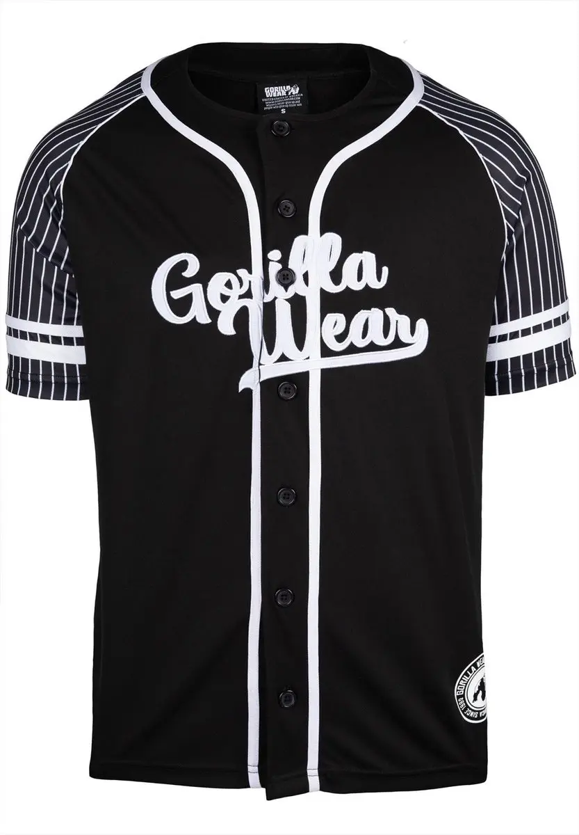 Gorilla Wear 82 Baseball Jersey - Zwart S - afbeelding 6 van 6