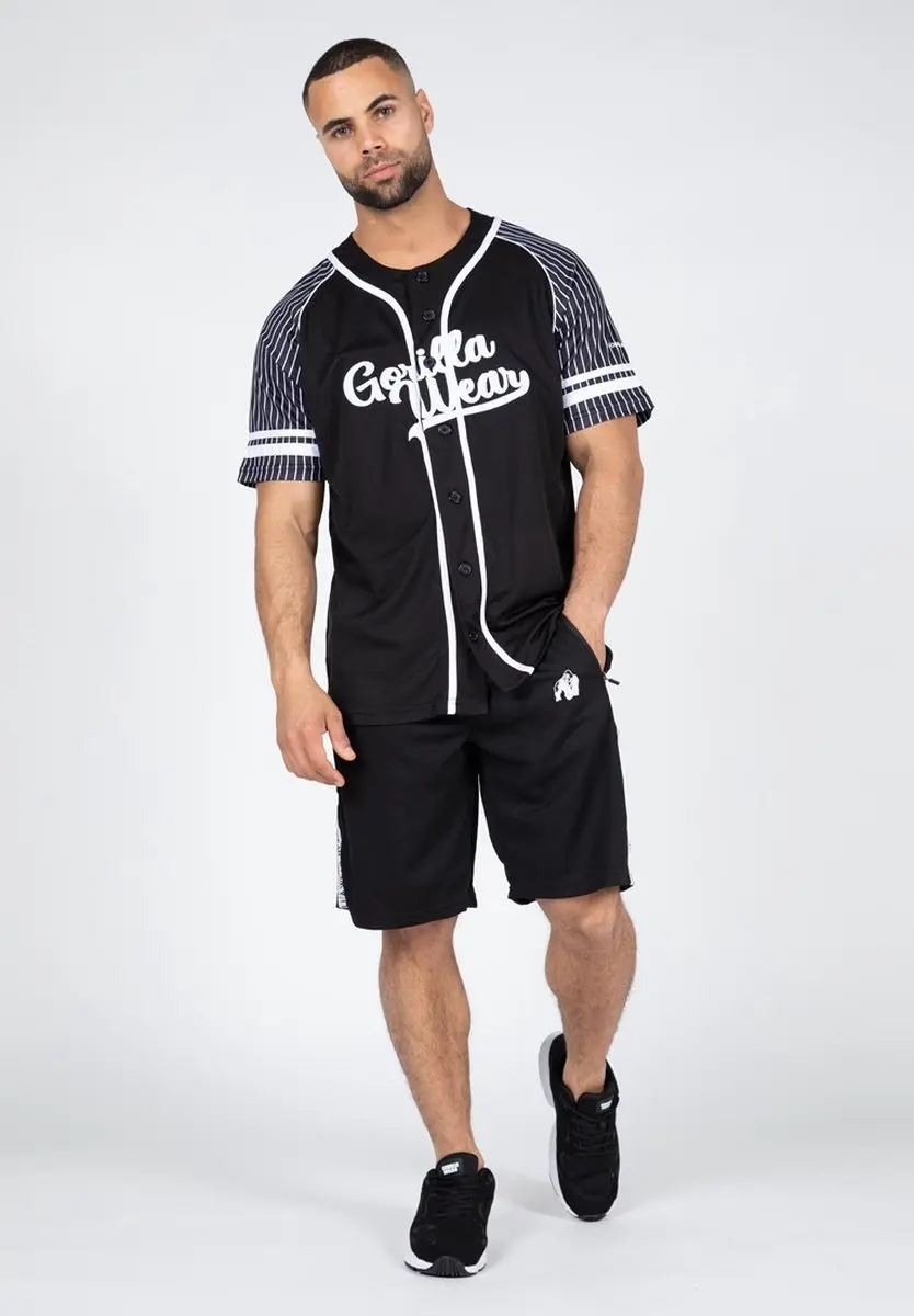 Gorilla Wear 82 Baseball Jersey - Zwart S
