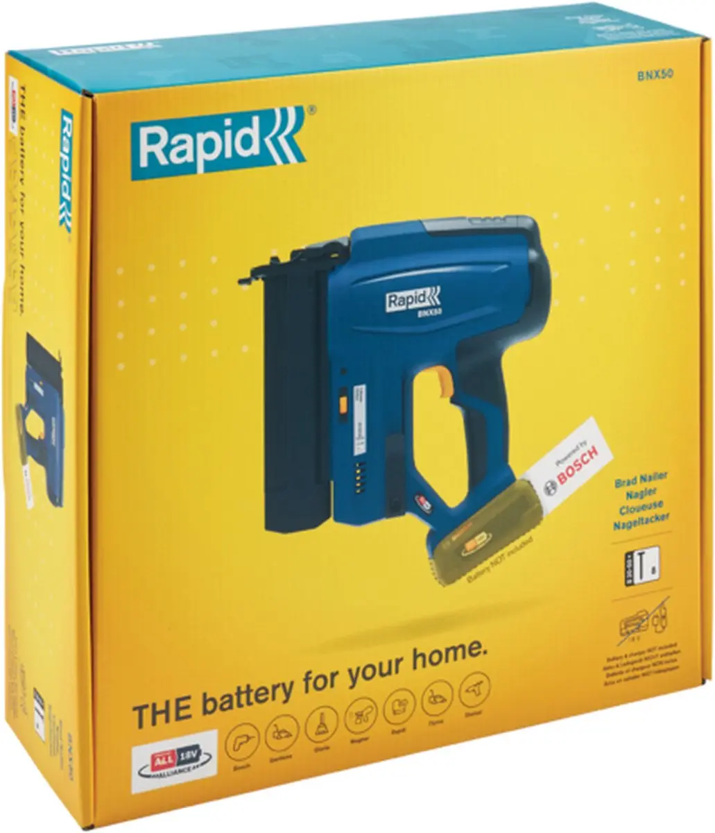 Rapid BNX50 Accunageltacker 18V - 5001501 - afbeelding 6 van 6
