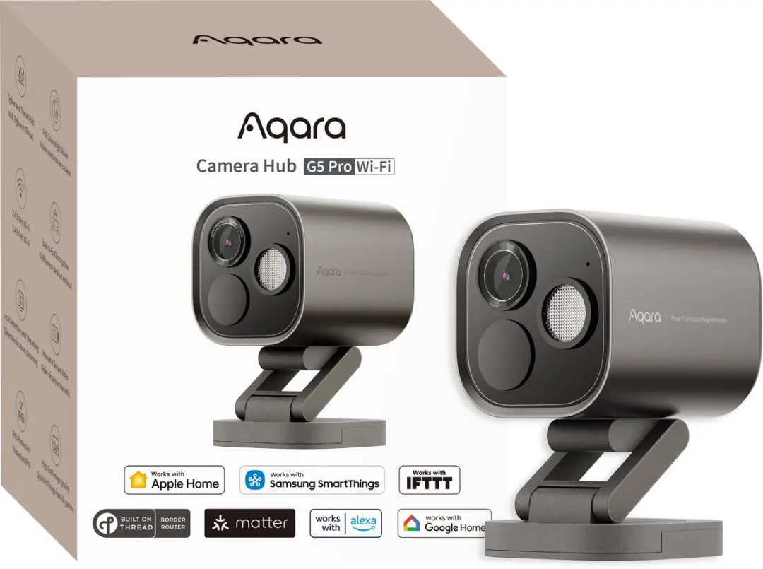 Aqara Camera Hub G5 Pro CH-C07D-G - 2K Outdoor Camera - Grijs