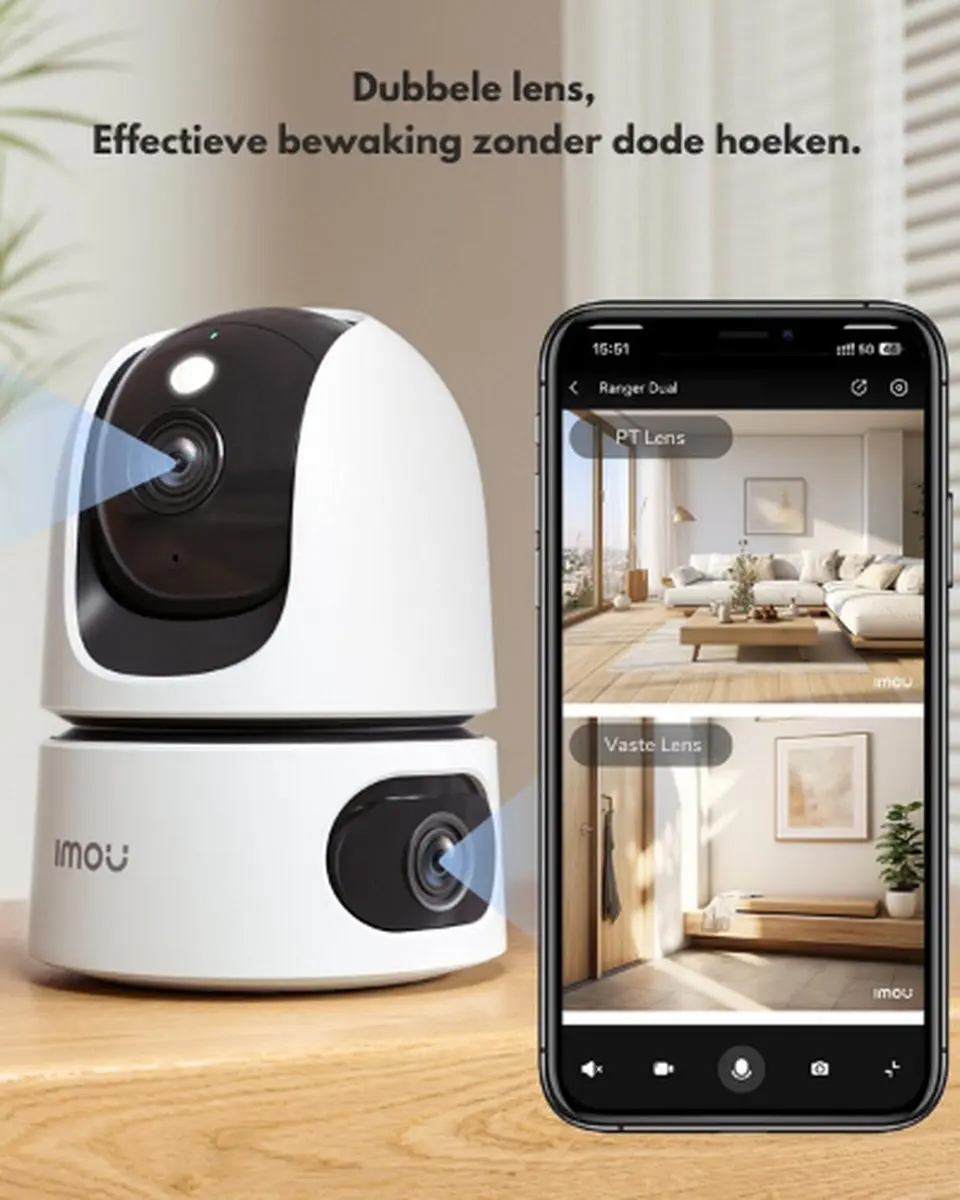Imou IPC-S2XP-6M0WED Hondencamera - 2K - Zwart/Wit