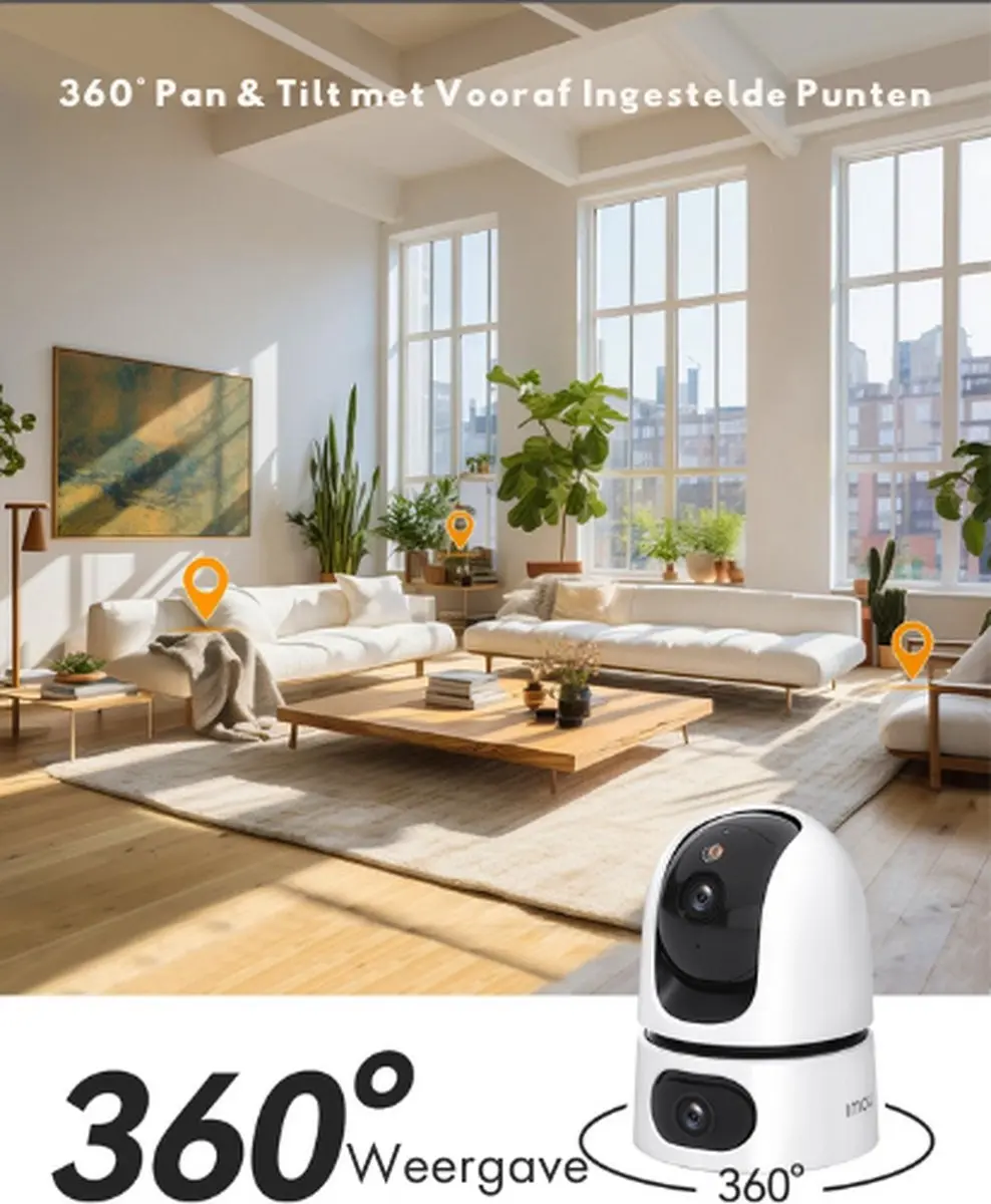 Imou IPC-S2XP-6M0WED Hondencamera - 2K - Zwart/Wit