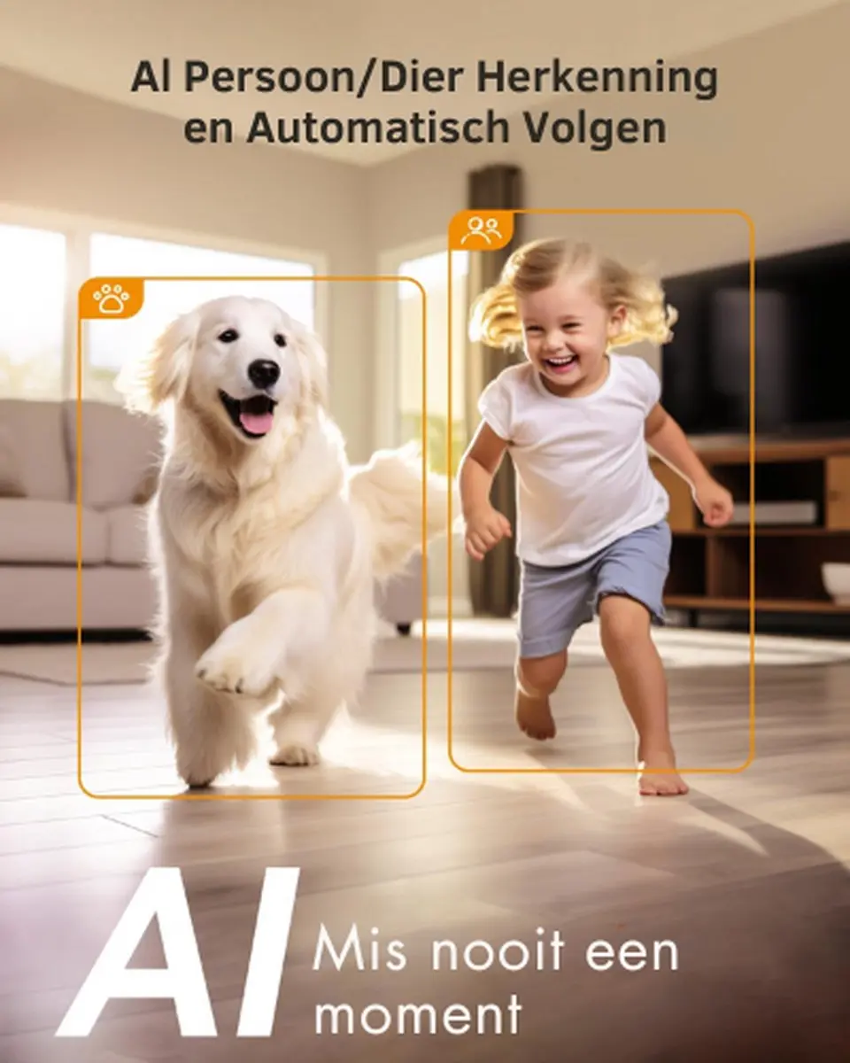 Imou IPC-S2XP-6M0WED Hondencamera - 2K - Zwart/Wit