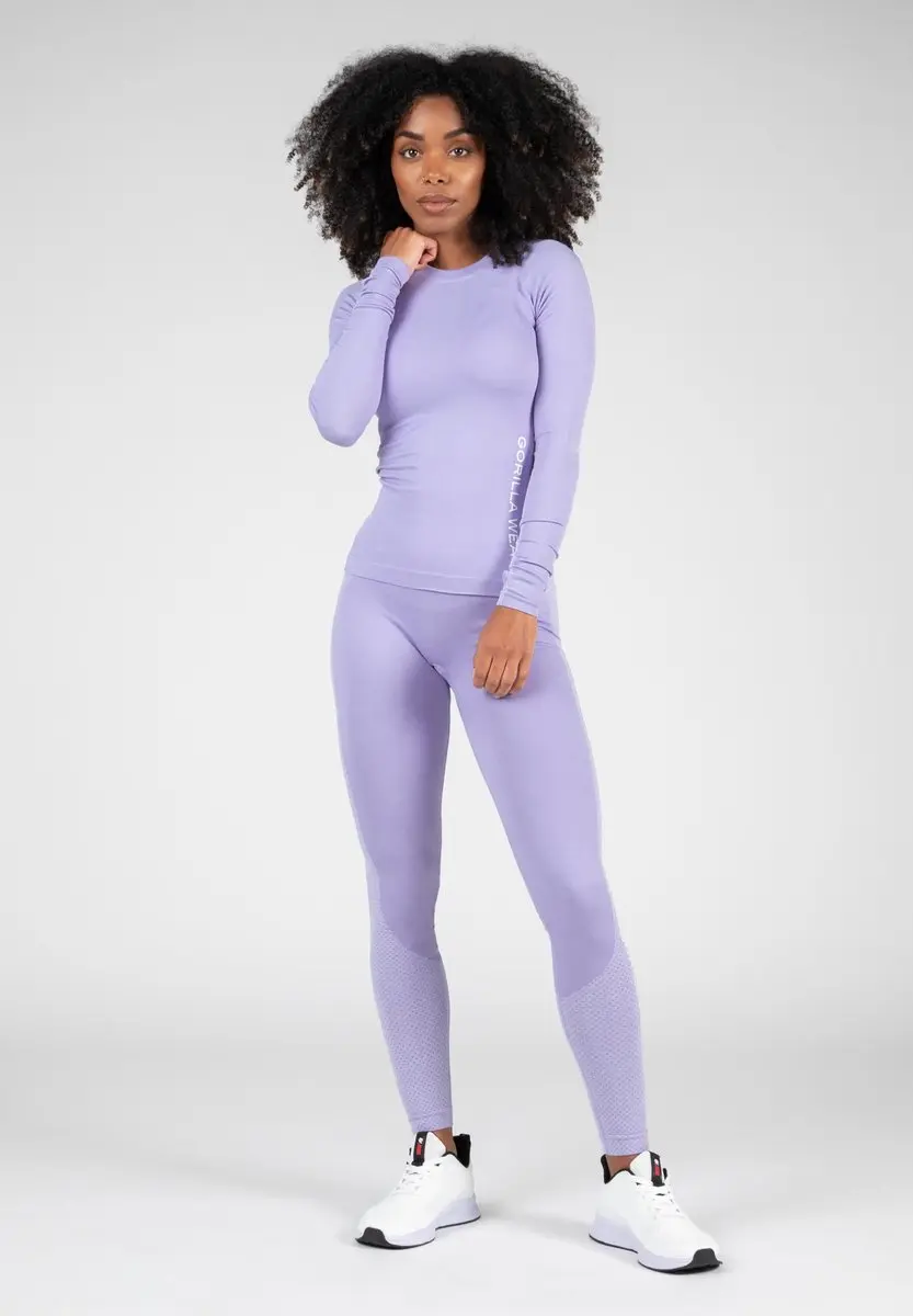 Gorilla Wear Selah Seamless Long Sleeve - Lila - XS/S