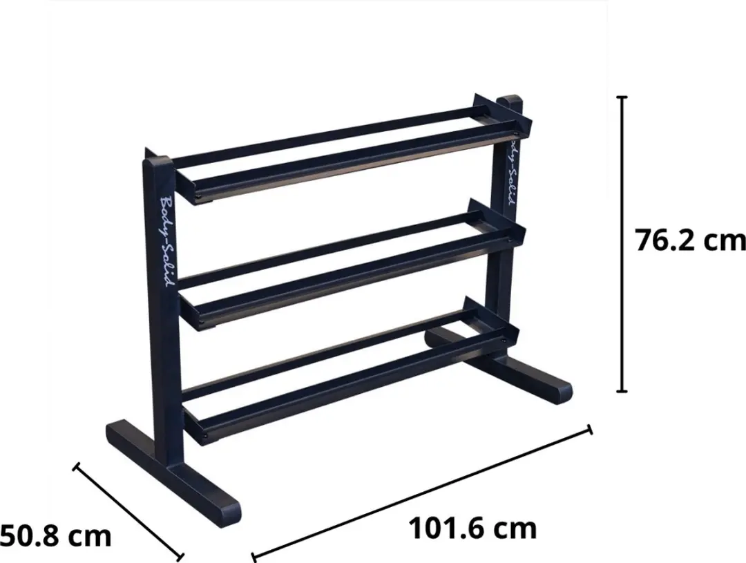 Body-Solid GDR363B 3-Laags Dumbbell Rek