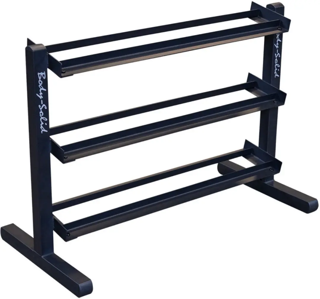 Body-Solid GDR363B 3-Laags Dumbbell Rek - Zwart