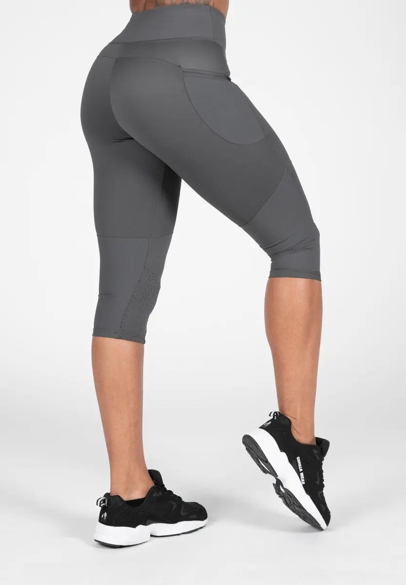 Gorilla Wear Monroe Cropped Leggings M - Grijs