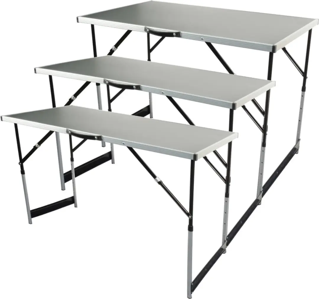Brüder Mannesmann 3-delige Klaptafelset Aluminium