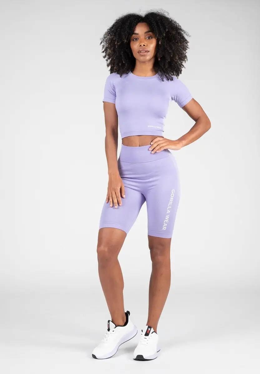 Gorilla Wear Selah Seamless Crop Top - Lila - XS/S
