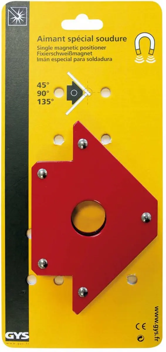 Gys Lasmagneet 30x13,8x2,5cm - Rood