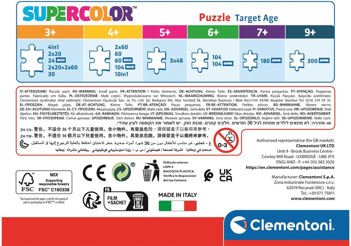 Clementoni Marvel Spidey Puzzel 30 Stuks - Multicolor
