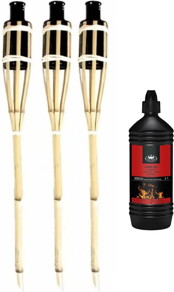 Esschert Design Bamboe Tuinfakkels 60cm