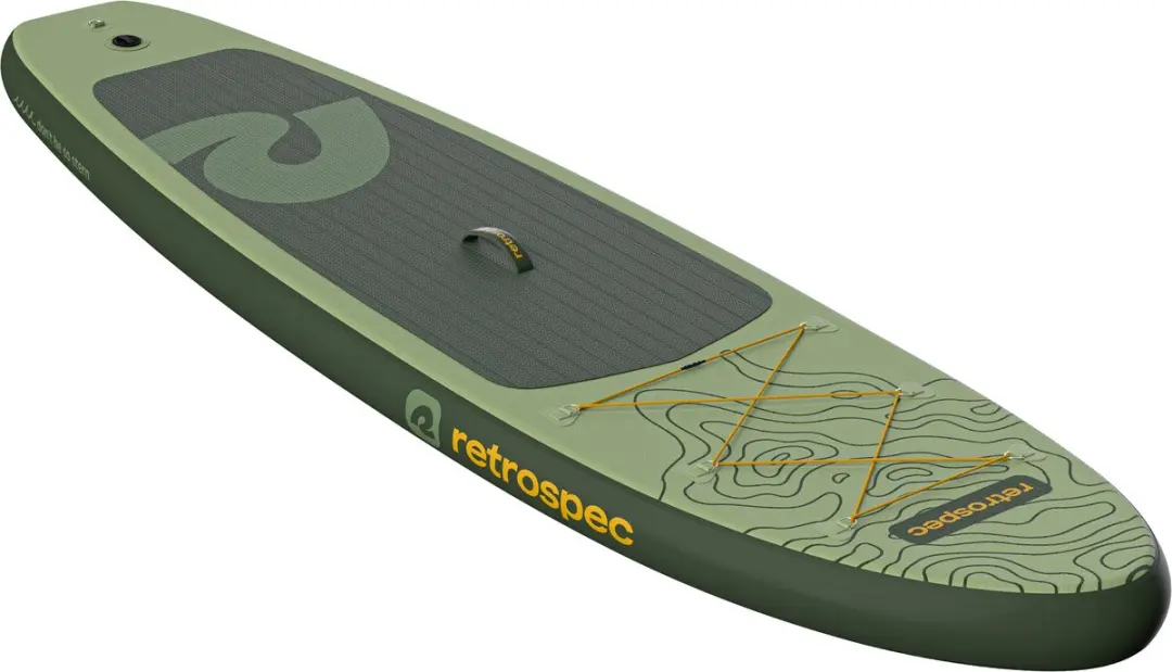 Retrospec Opblaasbaar SUP 320cm - Groen/Geel - Incl. peddel & accessoires