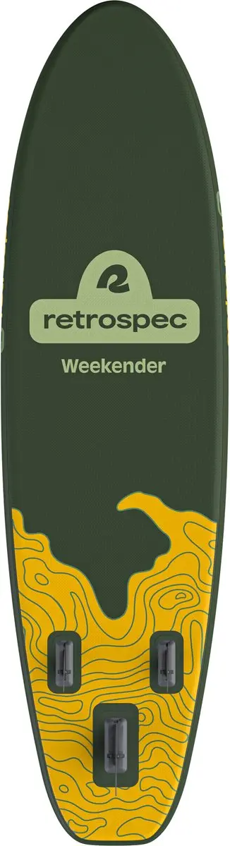 Retrospec Opblaasbaar SUP 320cm - Groen/Geel - Incl. peddel & accessoires - afbeelding 6 van 6
