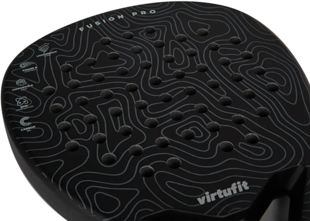 VirtuFit Fusion Pro Padelset - 7 Stuks - Zwart/Grijs