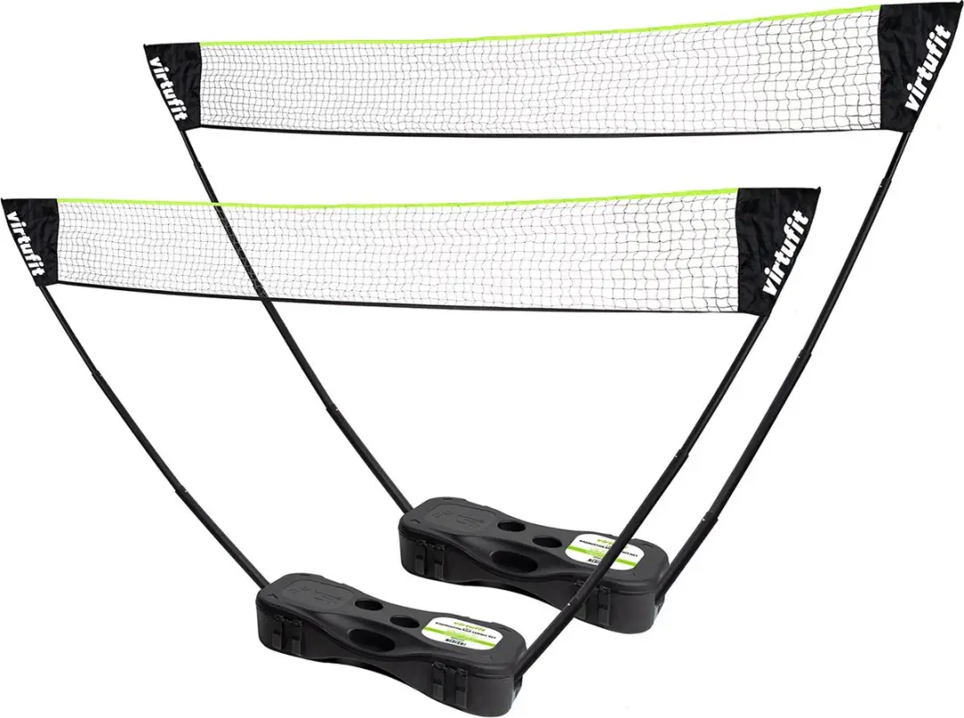VirtuFit 2-in-1 Badminton/Tennis Set - Zwart - Compleet met koffer