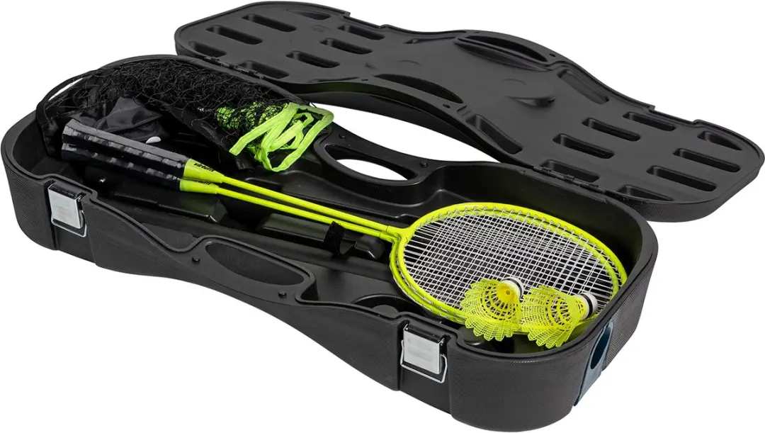 VirtuFit 2-in-1 Badminton/Tennis Set - Zwart - Compleet met koffer