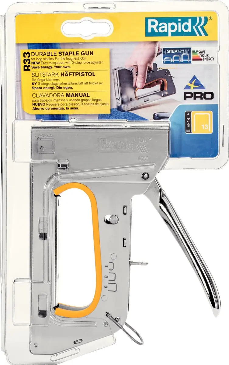 Rapid Pro R33E Nietpistool - Zilver