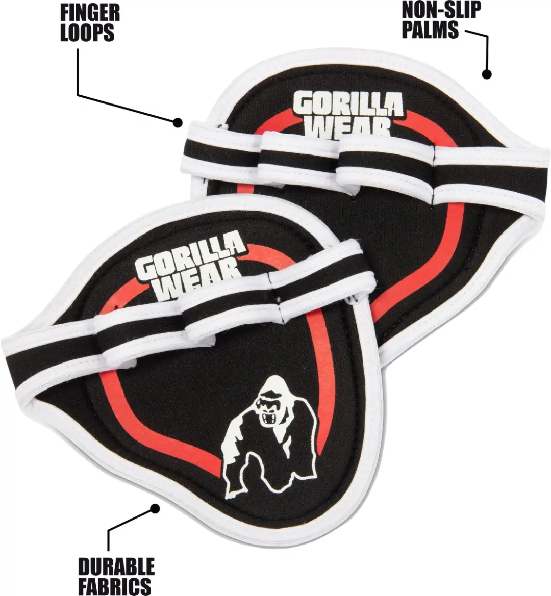 Gorilla Wear Palm Grip Pads - Rood