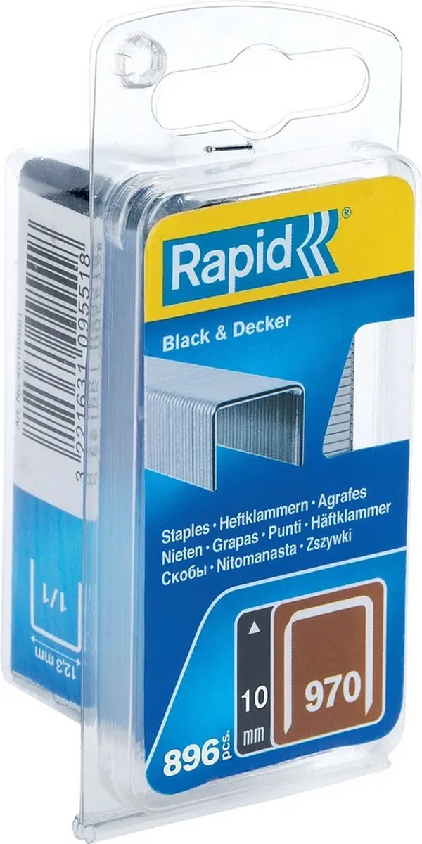 Rapid Nieten No 970 - 10mm - 896 Stuks