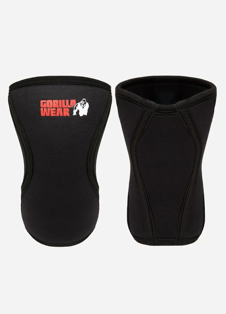 Gorilla Wear Knie Sleeves 7mm - Zwart L