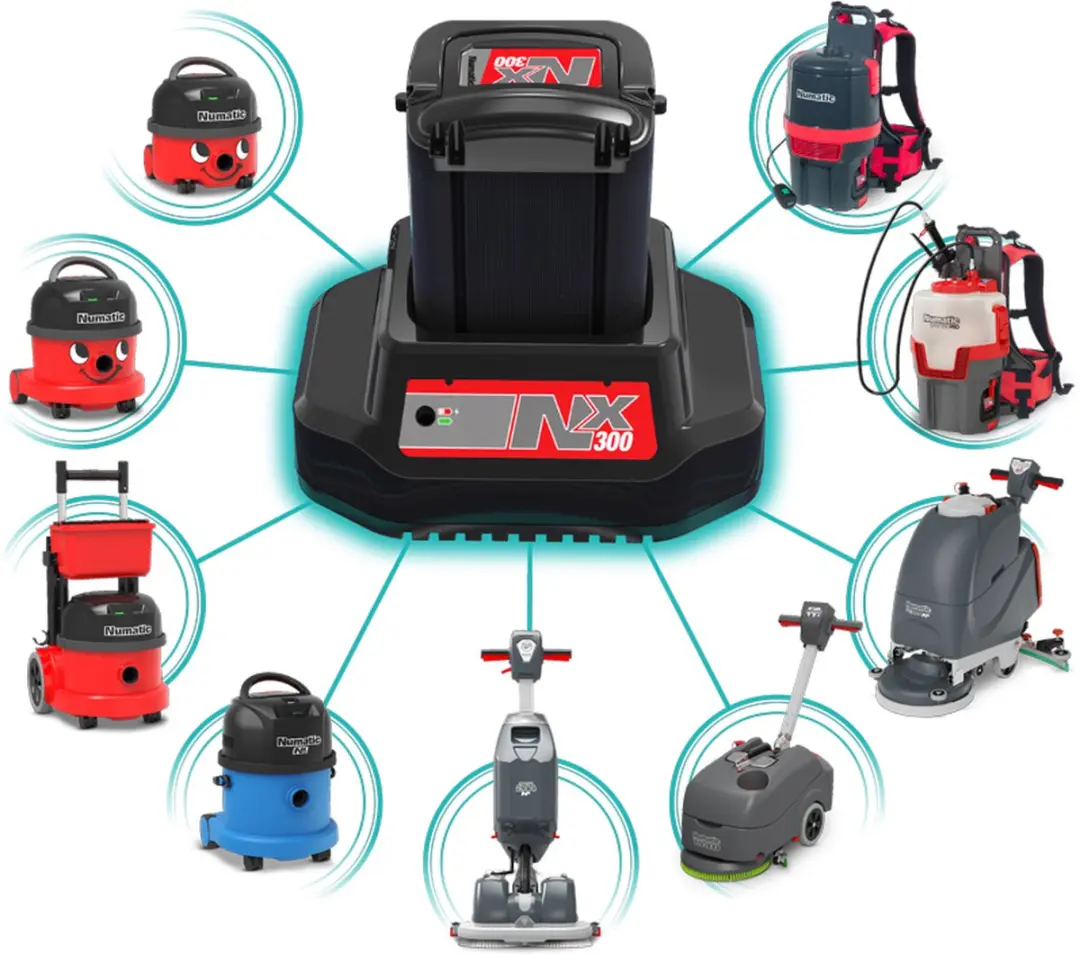 Numatic NBV190-NX Batterijstofzuiger - Rood