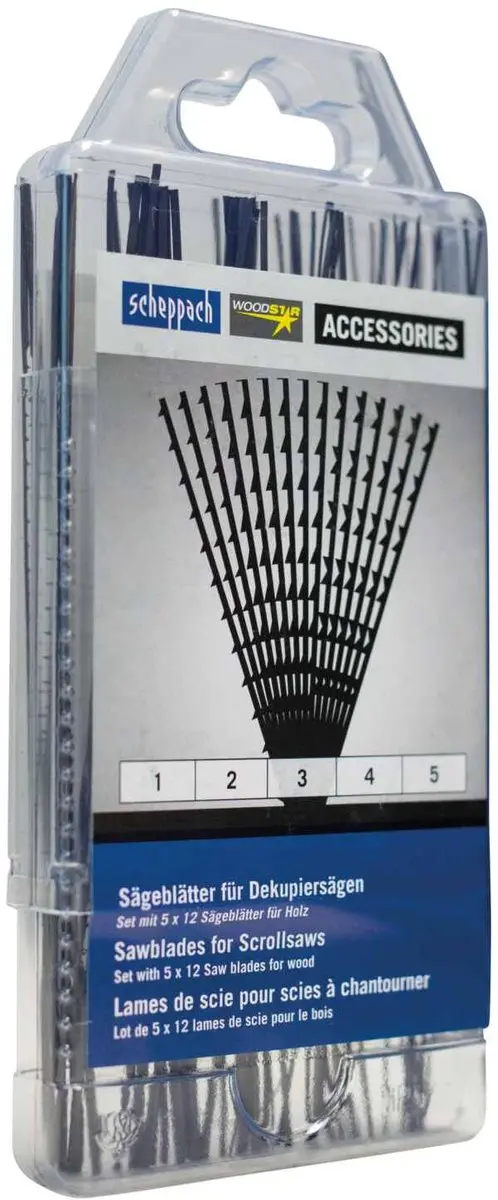 Scheppach Universele Figuurzaagbladen 60 Stuks - Hout - afbeelding 2 van 3