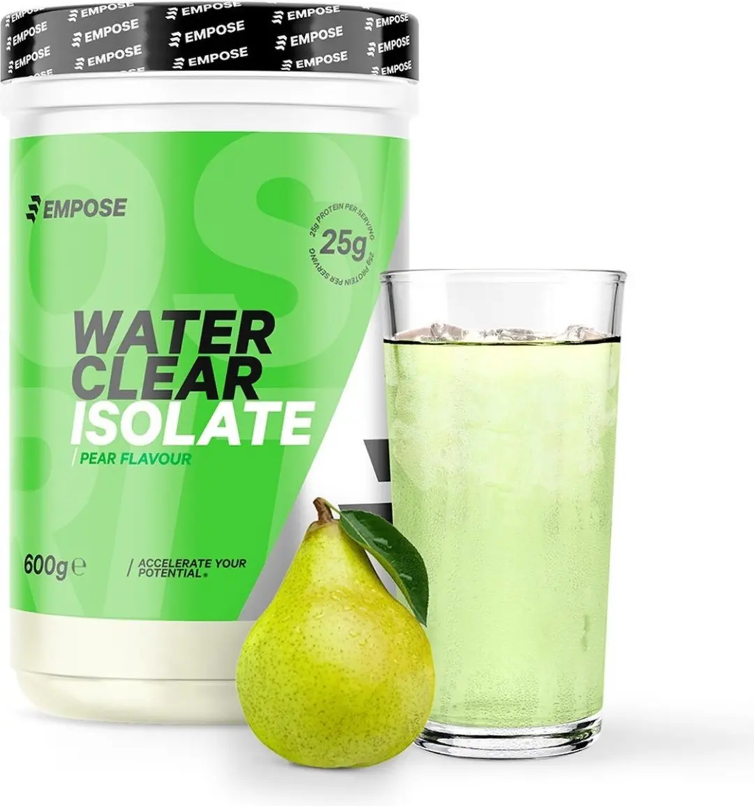 Empose Nutrition Water Clear Isolate Eiwitpoeder - 2x1200g Ice Tea Peach/Pear