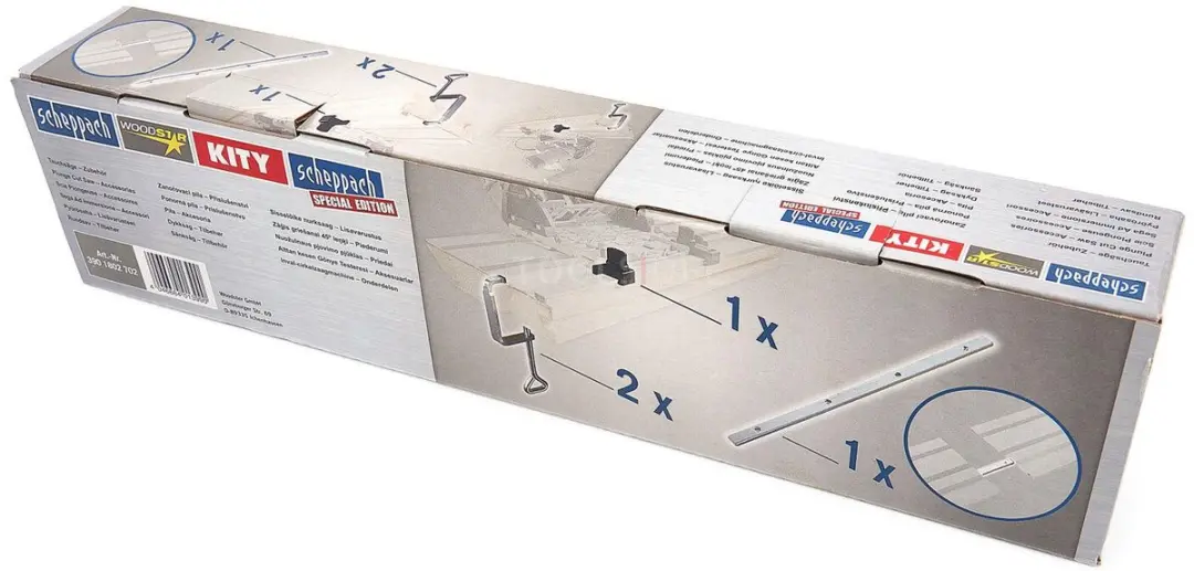 Scheppach PL75/PL55 Accessoirepakket 3901802702 - 2 Klemmen, Koppelstuk & Eindstop